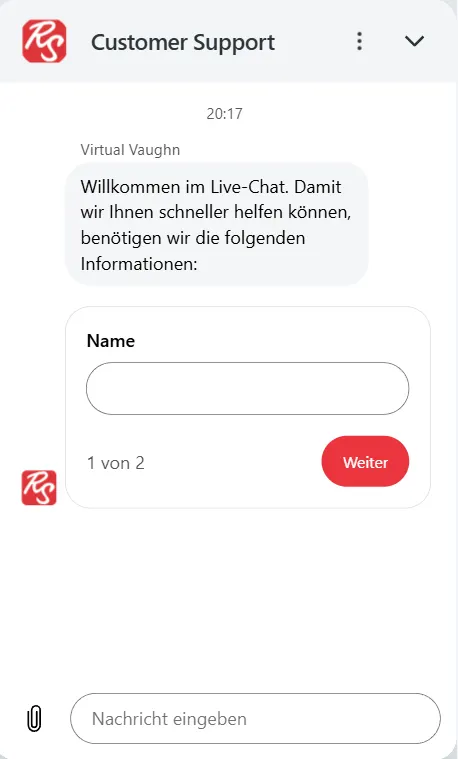 real casino customer chat